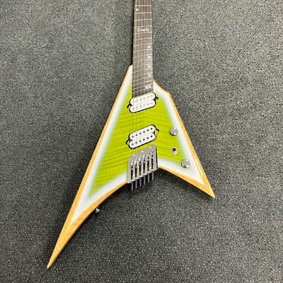 Ormsby Metal V Headless 6-string Pine Lime - Run16 image 2