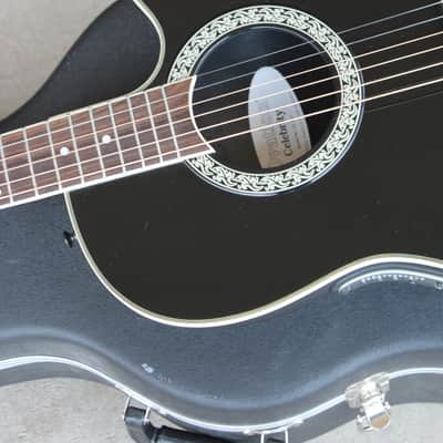 Ovation Model CC057 Celebrity Cutaway Acoustic Guitar Black Finish + OHSC image 6