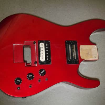 Kramer Sustainer 1989 Candy apple red body with working electronics and SD RTM custom shop pickup image 1