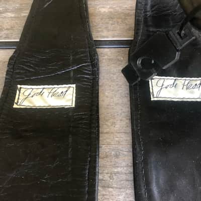 Pair Jodi Head NYC Crazy Hearts & Full Monty 55" Glove Leather Guitar Straps image 7