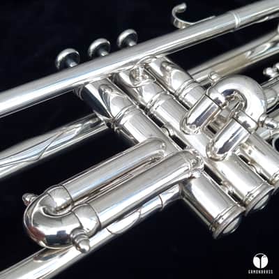F. Besson pre war 88xxx GRAND PRIX trumpet - silver plated gamonbrass image 14