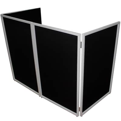 Pro X 4 Panel DJ Facade MK3 Black Frame + 2 Corner Shelves & Carry Bag + Black and White Scrims + 4x Wash Lights + 3x DMX Cables imagen 7