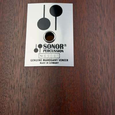 Sonor 20/12/13/16" Early 80's Phonic Drum Set - Red Mahogany Veneer image 24
