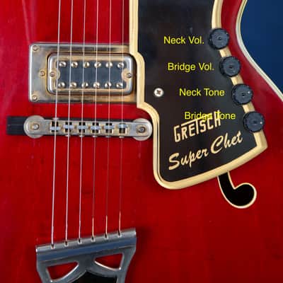 Gretsch Super Chet 7690 1973-80 - Autumn Red / A Rare and Ornate Bird! image 6