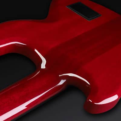 Warwick Jack Bruce Signature Survivor Fretted 4 String Electric Bass Guitar Burgundy Red Stain image 5