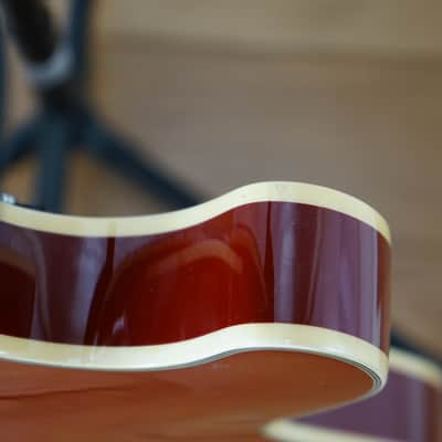 D'Angelico Premier DC Semi-Hollow Double Cutaway - Burnt Red image 16