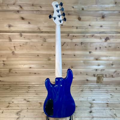 Sadowsky MetroLine SML21HP5 02 ASH FR Hybrid P/J Electric Bass - Ocean Blue Transparent Satin image 5