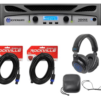 Crown Pro XTI1002 XTI 1002 1000w Amplifier Amp, DSP+Speakon Cables+Headphones image 21