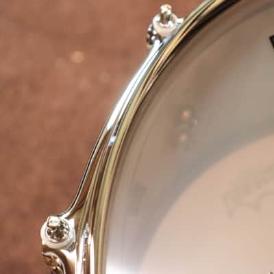 Mapex 14x6.5 Black Panther Persuader Hammered Brass Snare Drum image 6