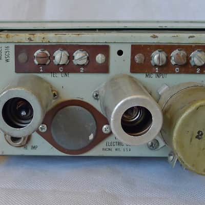 Very Cool Webster Electric WSC 515 Tube Compressor Microphone Pre amp Altec 438 EMI RS 124 image 11