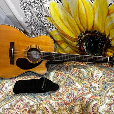 Fender Paramount PM-3 Standard Acoustic Electric Guitar w Strap image 1