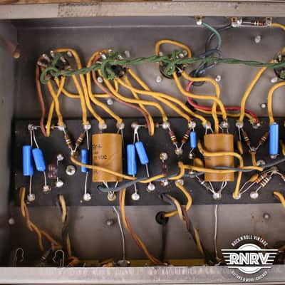 1964 Fender Super Reverb 2-Channel 40-Watt 4x10" Guitar Combo Black Panel image 17