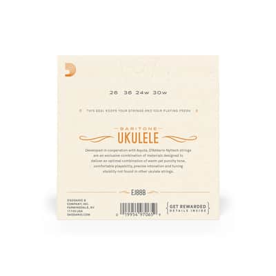 D'addario EJ88B EJ88B Nyltech Ukulele Strings, Baritone image 2