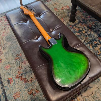 1970 Teisco Del Ray ET-310N - Japan - Spectrum 3-Pickup - Floral Guard - Green Burst - Tremolo image 9