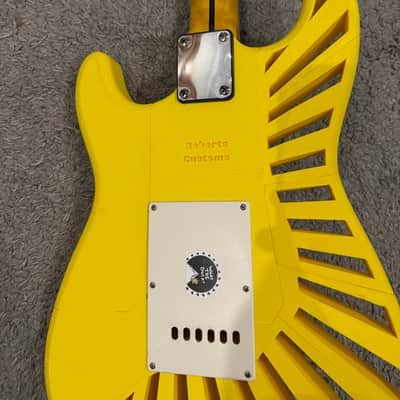 Custom Little wing - Yellow  Exclusive 3D printed guitar Custom shop made in Ukraine Electric guitar Strat Superstrat stratocaster Excellent Condition image 15