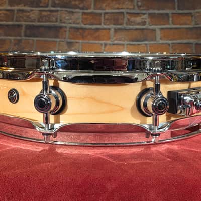 DW Collector's Series Maple Pi 3.14x14" Snare Drum Natural image 9