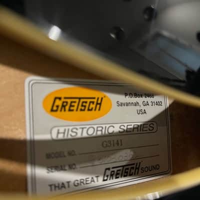 Rare 2001 Gretsch Historic Series G3140 Black Cat Thinline Pre Fender image 8
