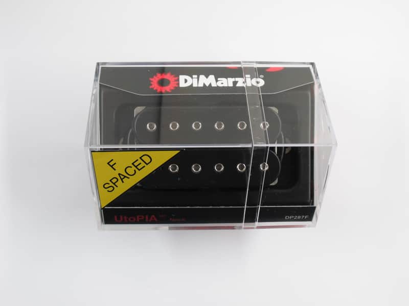 DiMarzio F-Spaced Utopia Neck Humbucker Black W/Chrome Poles DP 287 F image 1