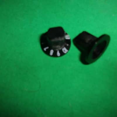 New Lot of 4 Black Knobs with White numbers for Volume / Tone Controls Amps etc. image 2