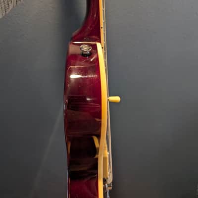 ESP LTD EC-401 VF 2011 See Thru Black Cherry Red Seymour Duncan Flamed Maple image 6