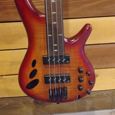 Ibanez - SRD900F | Workshop Series Fretless 4 String Bass / Brown Topaz Burst Low Gloss image 2