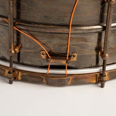 Ludwig Rare!! 1926-31' Ludwig Deluxe Scroll Engraved Snare Drum / Black Beauty 14"×6.5" image 5