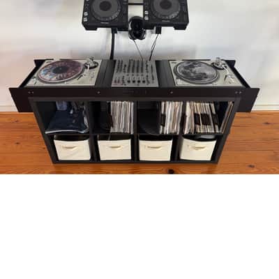 Apache DJ Console for Ikea Kallax W/ Headphone mounts and Storage Pockets image 5