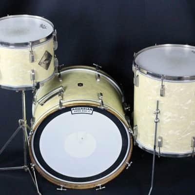 Leedy 3-Piece Drum Set 1949 -13/16/20 - White Marine Pearl image 16