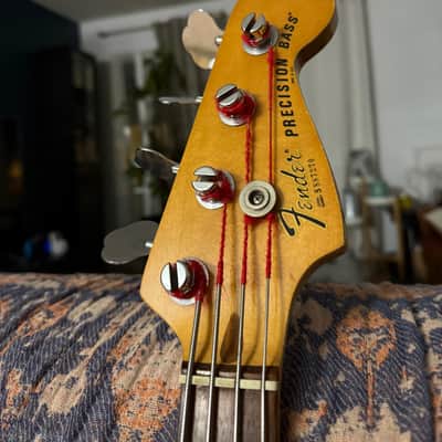 1978 Fender Precision Bass – Vintage Wine Red – P/J Mod – Badass Bridge image 7