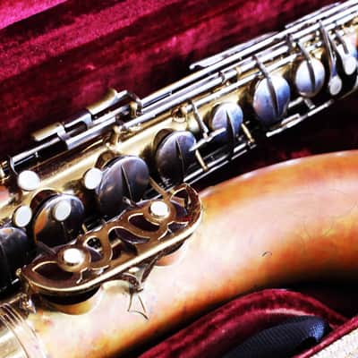Evette Schaeffer Tenor Saxophone - Gold/Orange image 1