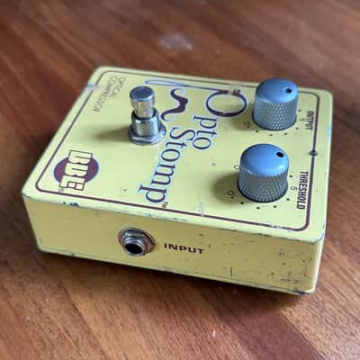 BBE Opto Stomp Optical Guitar/Bass Compressor Pedal 2010s - Yellow image 3