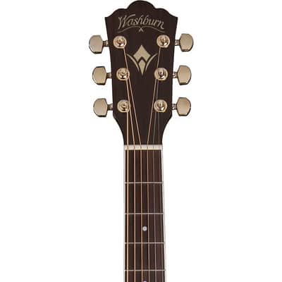 Washburn J40SCE Heritage 40 Series Jumbo Acoustic Electric Guitar Regular Natural image 5