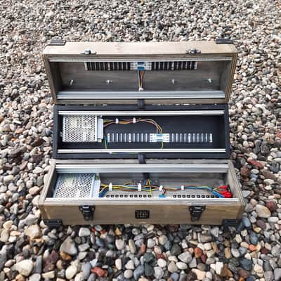 9U Eurorack Case Powered, 84 or 104 hp, patched resealable, modular synthesizer synth image 4