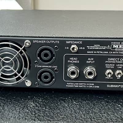Mesa Boogie Subway D-800 800-Watt Bass Amp Head 2015 - Present - Black image 3