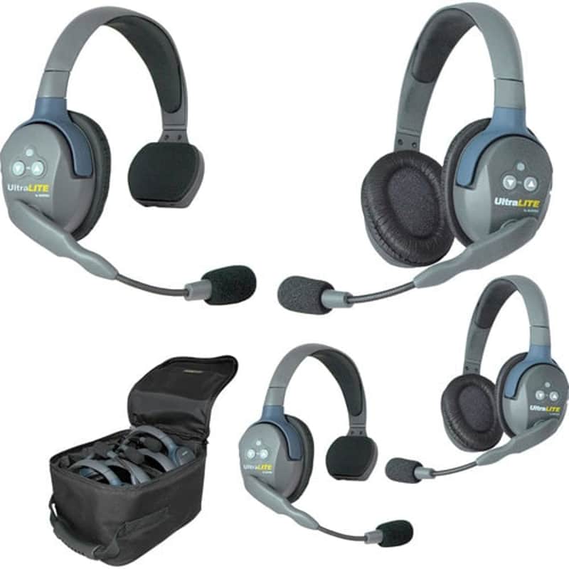Mint Eartec UL422 UltraLITE Full Duplex Wireless Intercom 2 Way Communication System image 1