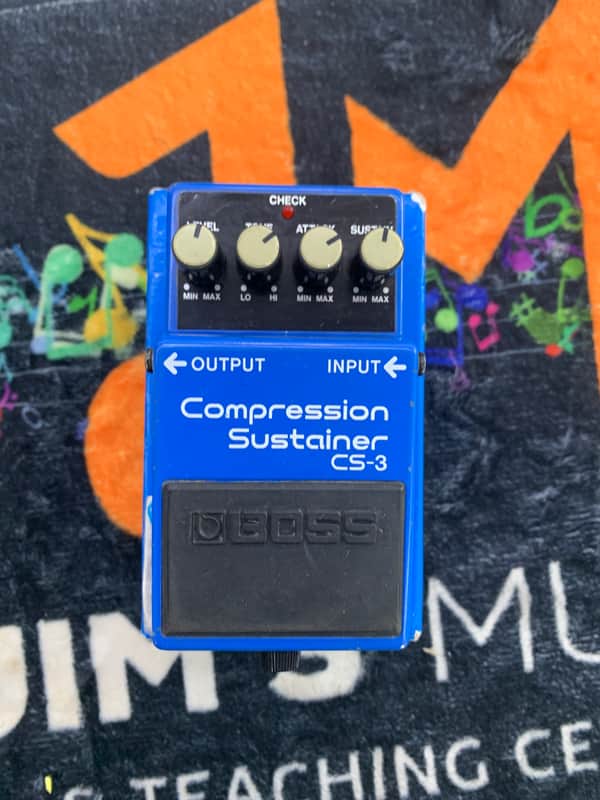 Boss CS-3 Compression Sustainer (Black Label) 1986 - 1992 - Blue image 1