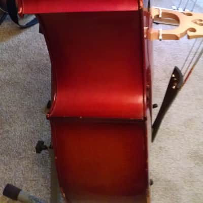 Erich Pfretzschner Upright Bass, 3/4 892L w/Stand and Padded Carry Case image 11