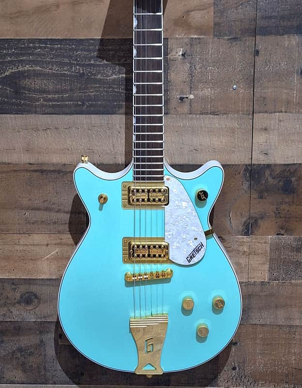 2017 Gretsch G5437 Double Jet FSR - Surf Green - image 1