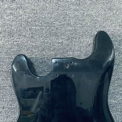 Stratocaster Strat Style Guitar Body in Black, Fixed Bridge image 7