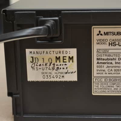 Mitsubishi HS-U748 S-VHS VCR * Remote image 16