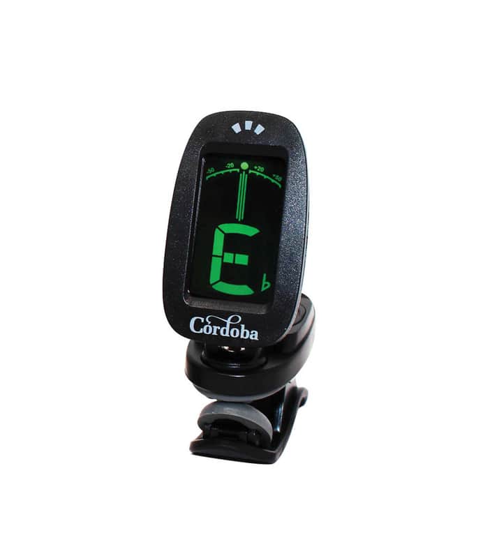 Cordoba Digital Clip-on Tuner - Guitar, Ukulele, Bass - Black - Gen 2 image 1