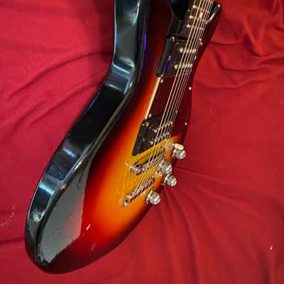 Mosrite Blues bender double cutaway prototype 1978 Sunburst image 10