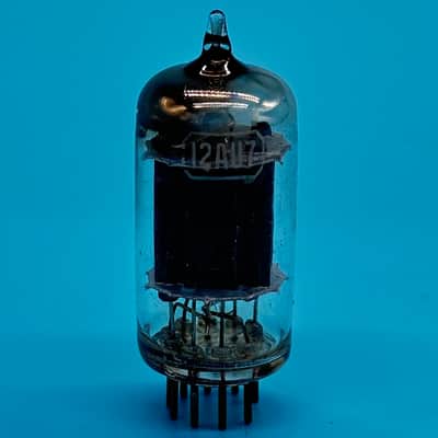 1950s RCA 12AU7 ECC82 Vintage USA Black Plate D Getter Preamp Tube! T310 image 2