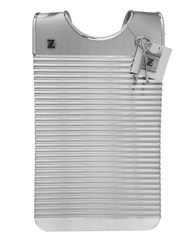Key of Z Rubboards Standard 22 Gauge Zydeco Washboard  Silver / Stainless Steel image 1