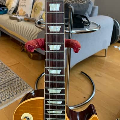 Gibson Les Paul 1960 Reissue 2017 - Wood effect/ dirty lemon burst image 20