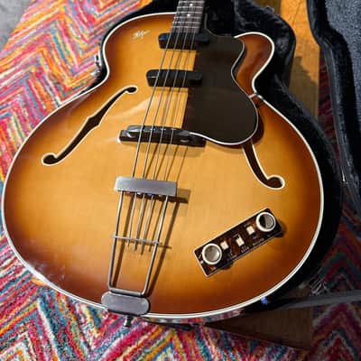 Hofner 500/5 "Reeperbahn" Bass 1959 Reissue Stuart Sutcliffe Beatle Model Super Rare image 15