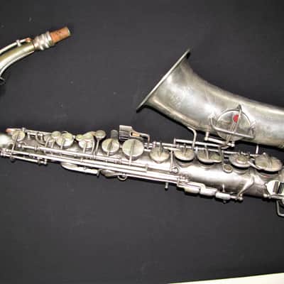 Conn Alto Sax, Vintage, Silverplate ?? 1924/25 ?? Silver image 1