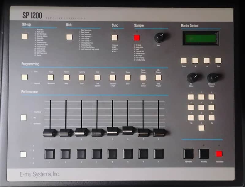 E-MU SP-1200 1998 Reissue Drum Machine Sampler – Excellent – Original Screen + OS Disks image 1