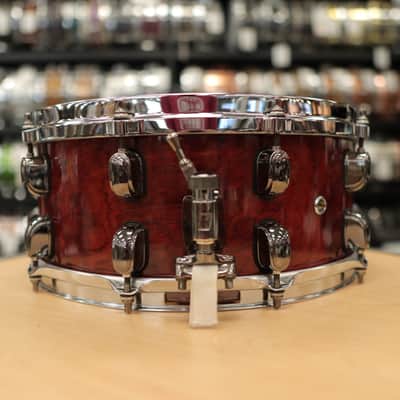 Pre-Owned Tama S.L.P. 6x14" G-Bubinga Snare Drum 12-Ply LGB146NQB (Natural Quilted Bubinga) image 8