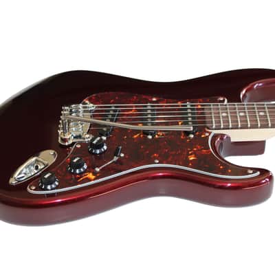 G&L Legacy Electric Guitar in Ruby Red Metallic Matching Headstock image 4